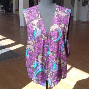 Purple/Blue 80's vest